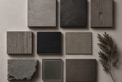 Brutalism material board