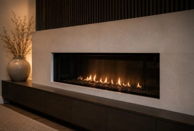 Contemporary fireplace