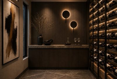 Modern wine cellar