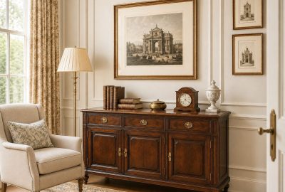 Traditional reading corner