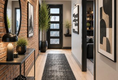 Urban chic hallway