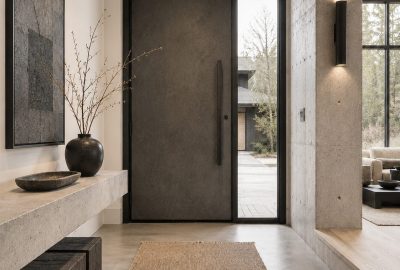 Brutalism entryway