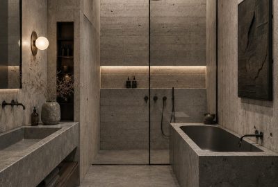 Brutalism full bath