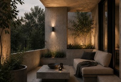 Brutalism patio