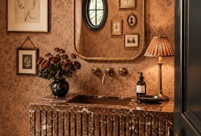 Maximalism powder room