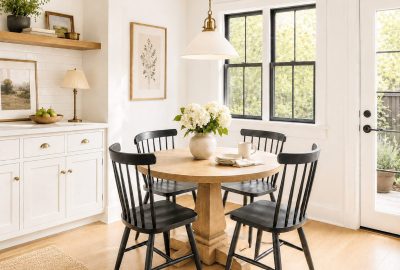 Modern farmhouse breakfast nook