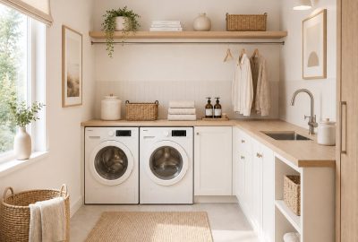 Scandinavian laundry room