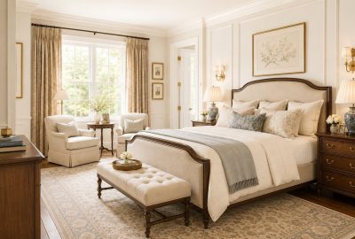 Traditional master bedroom