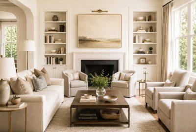 Transitional living room